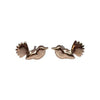 Studs - Fantail Polished Rose Gold Plated