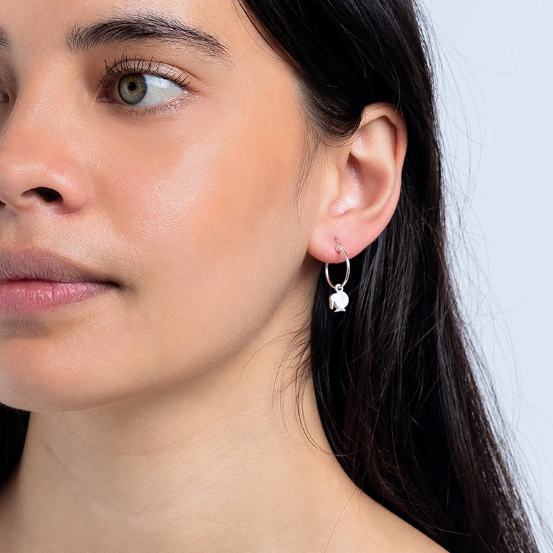 Kiwi Icon Hoop Earrings